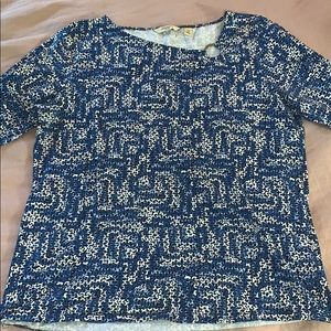 Blue, White, & Black Liz Claiborne Long Sleeve
